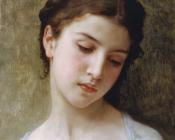Etude : tete de jeune fille ( Study : head of a young girl) - 威廉·阿道夫·布格罗